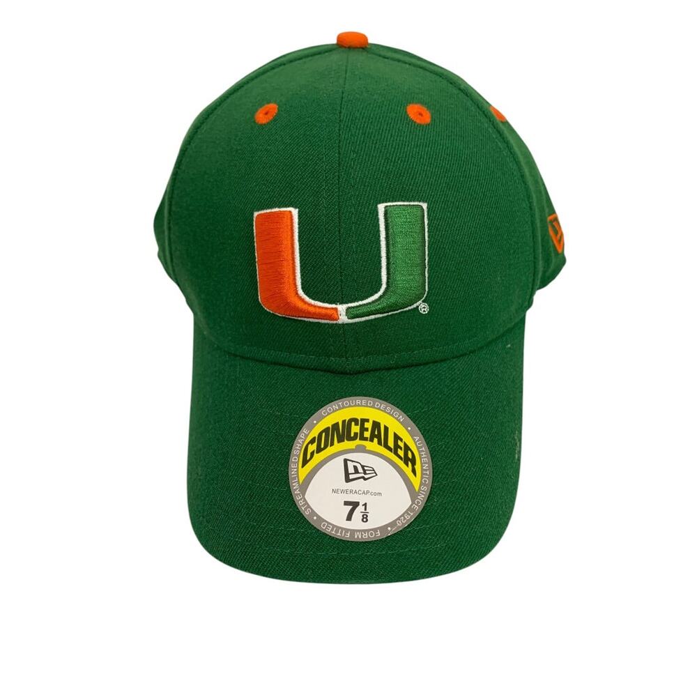 New Era Cap 7 1/8 Miami Hurricanes  Fitted Concealer Cap - Picture 2 of 10